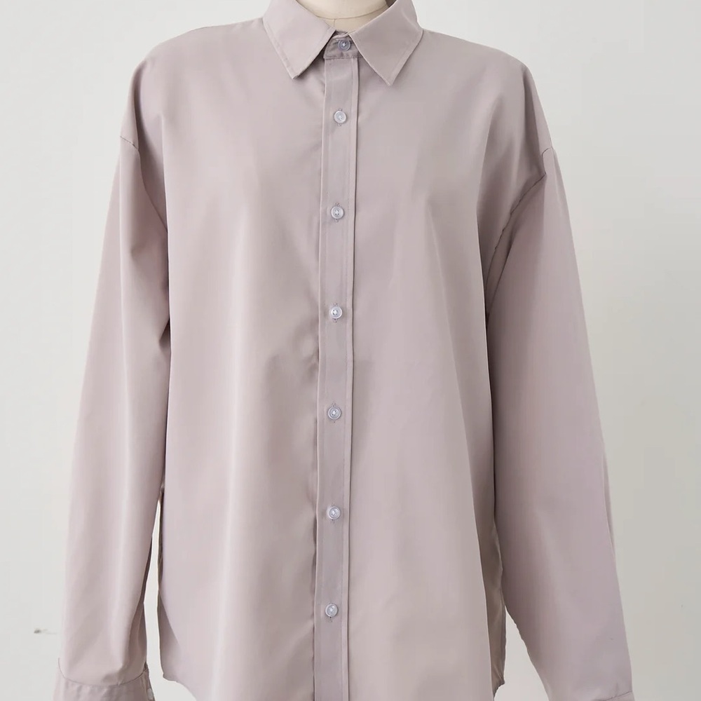 STORETS ADDISON OVERSIZED SHIRT - GRAY